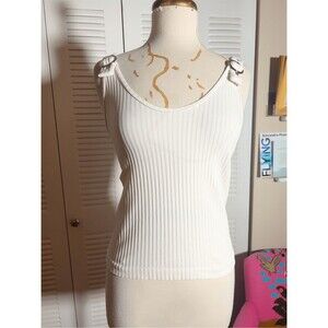 Bella Seamless Tank Top Size L/XL Y2K Grunge Dark Academia Coquette Indie